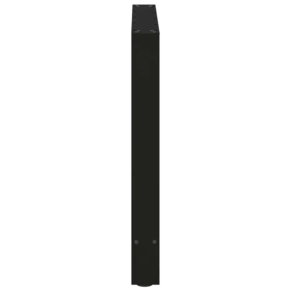 Adjustable Black Steel Dining Table Legs Pair