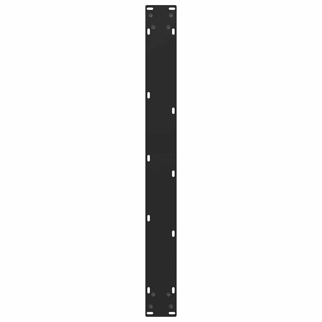 Adjustable Black Steel Dining Table Legs Pair