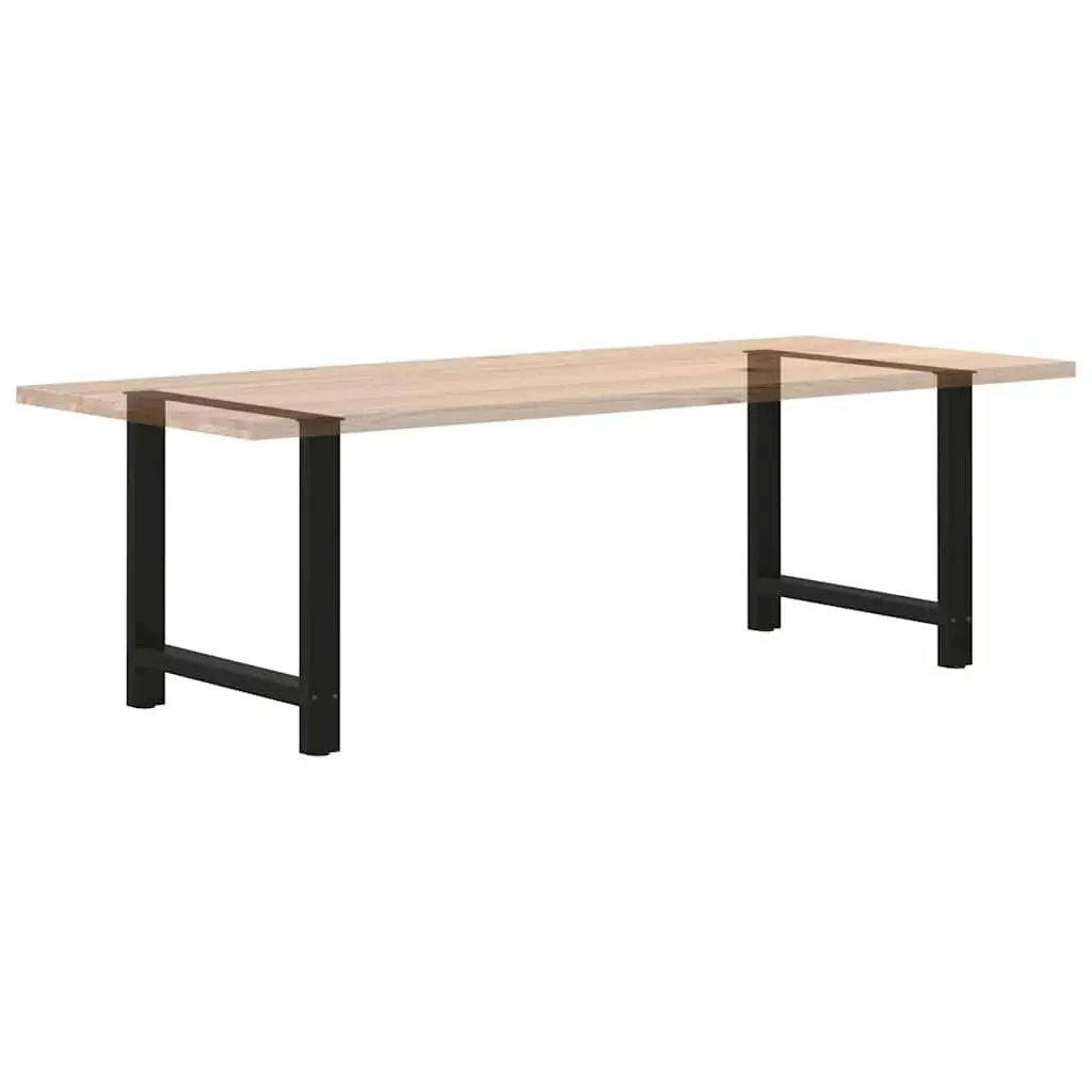 Adjustable Black Steel Dining Table Legs Pair