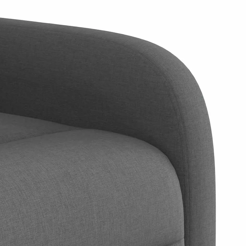 Grey Fabric Massage Recliner Chair with 6-Point Vibration