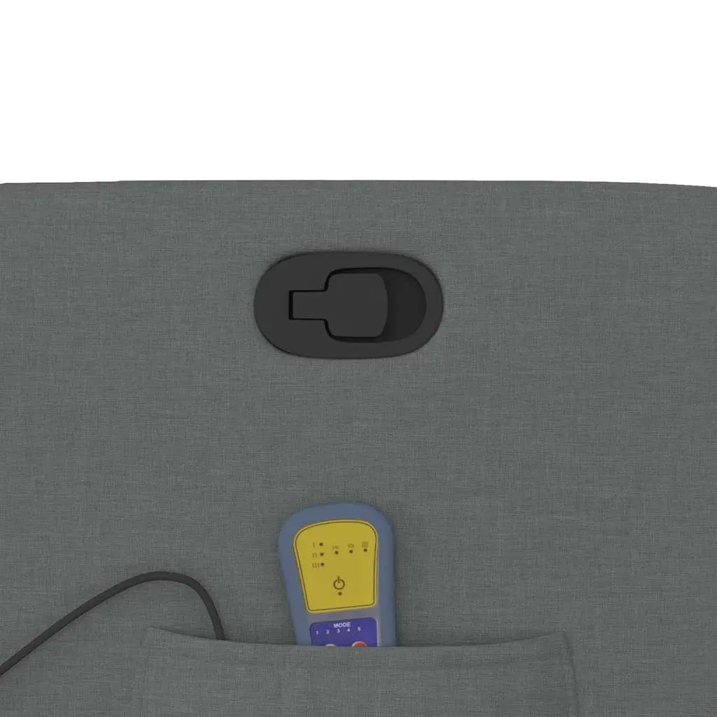 Grey Fabric Massage Recliner Chair with 6-Point Vibration