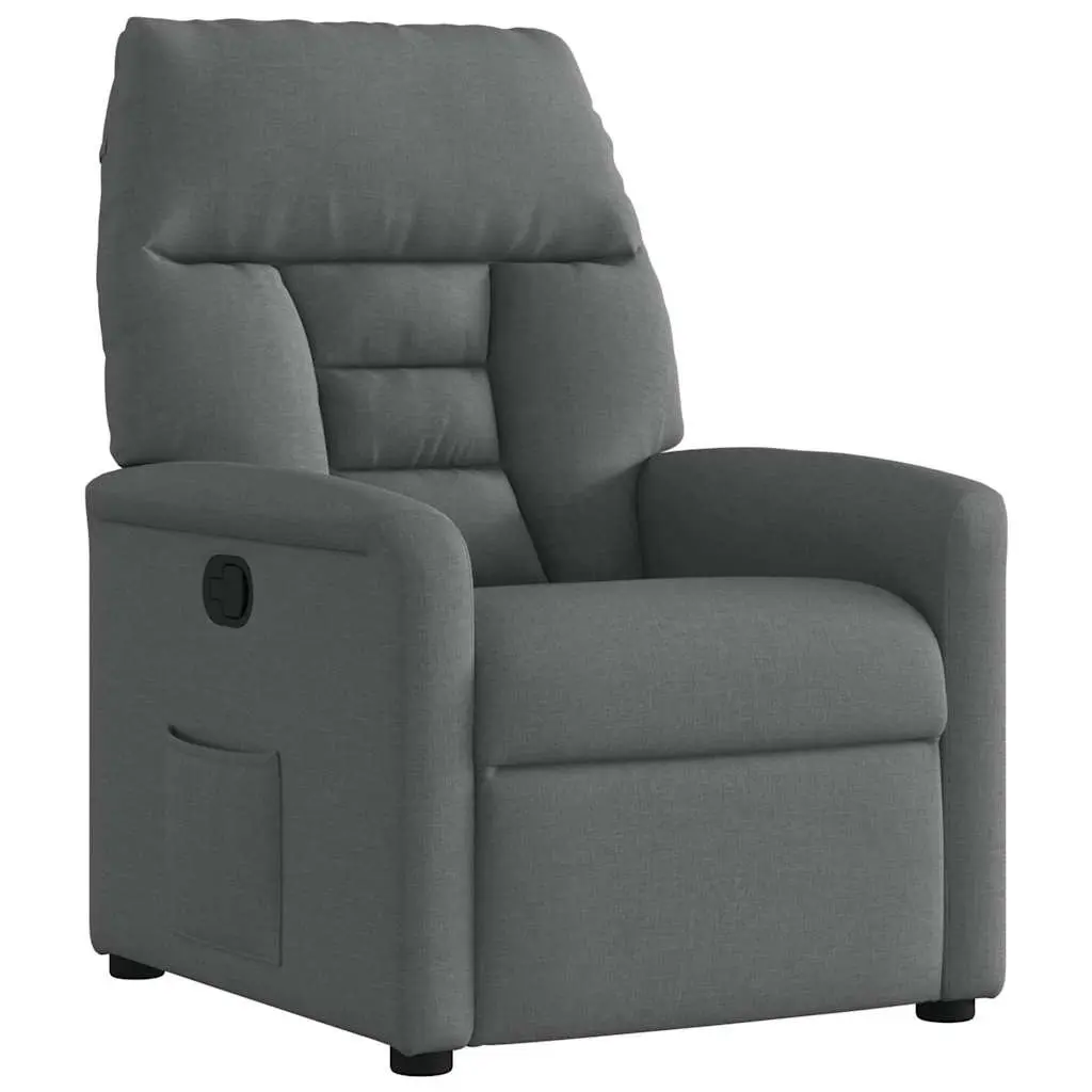 Grey Fabric Manual Recliner Chair