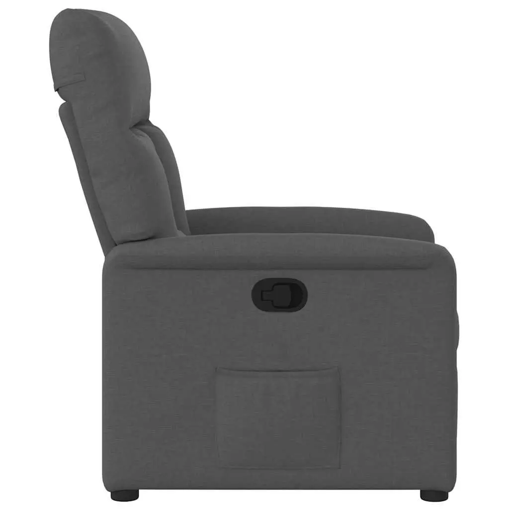 Grey Fabric Manual Recliner Chair