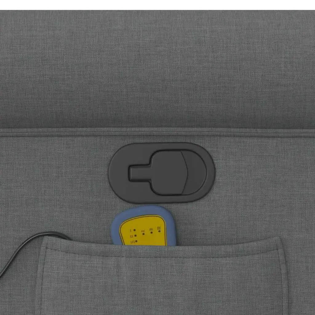 Grey Fabric Massage Recliner Chair with Manual Recline