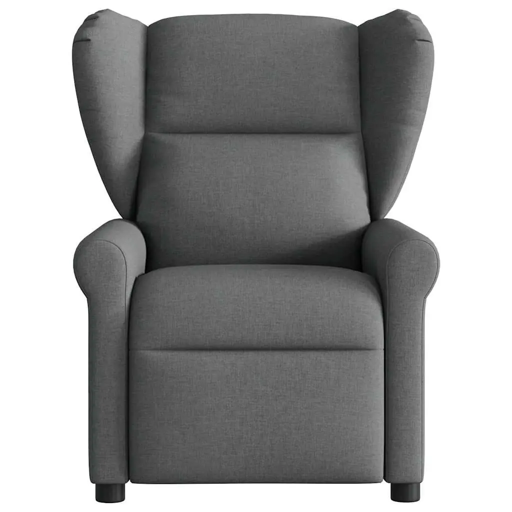 Grey Fabric Massage Recliner Chair