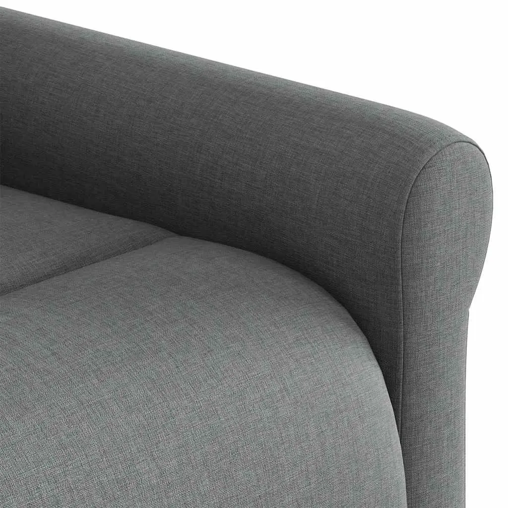 Grey Fabric Massage Recliner Chair