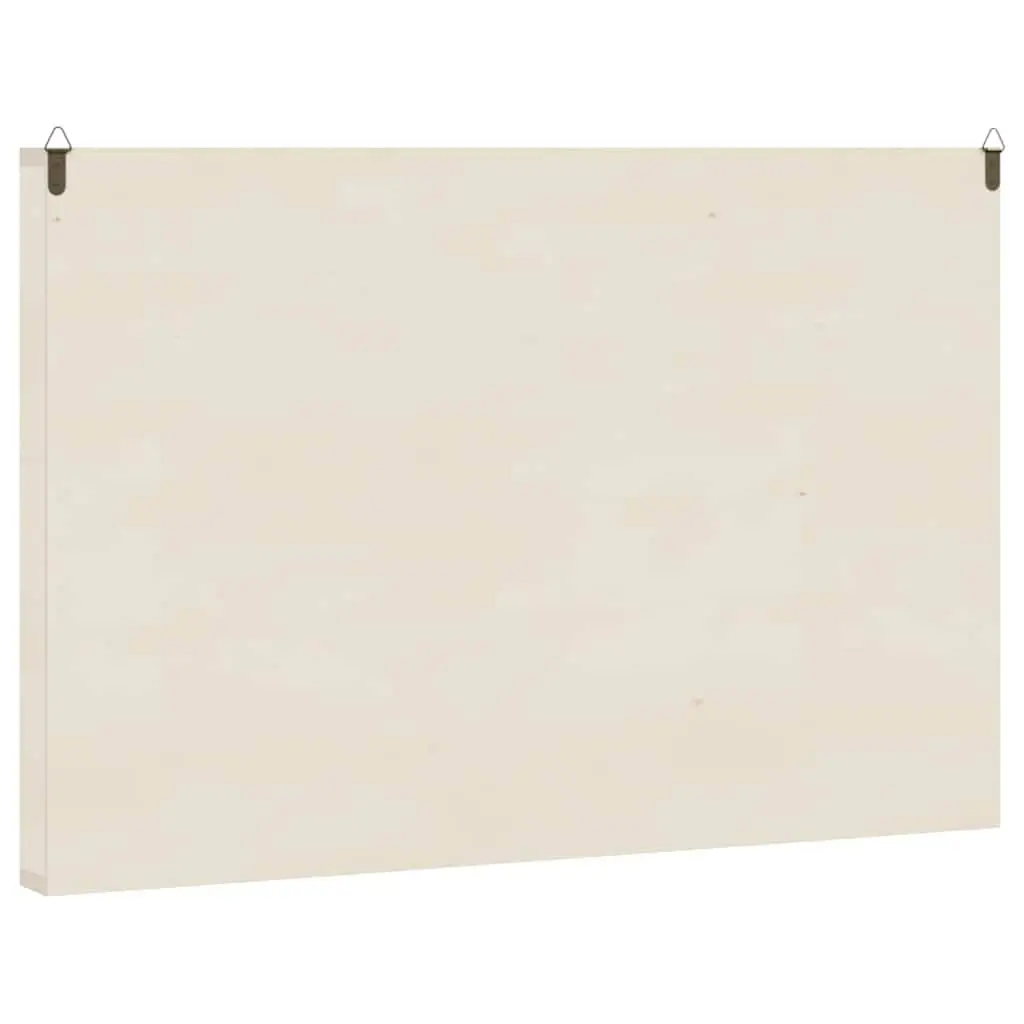Wooden Wall Mounted Display Case Brown 60 Compartment Plywood