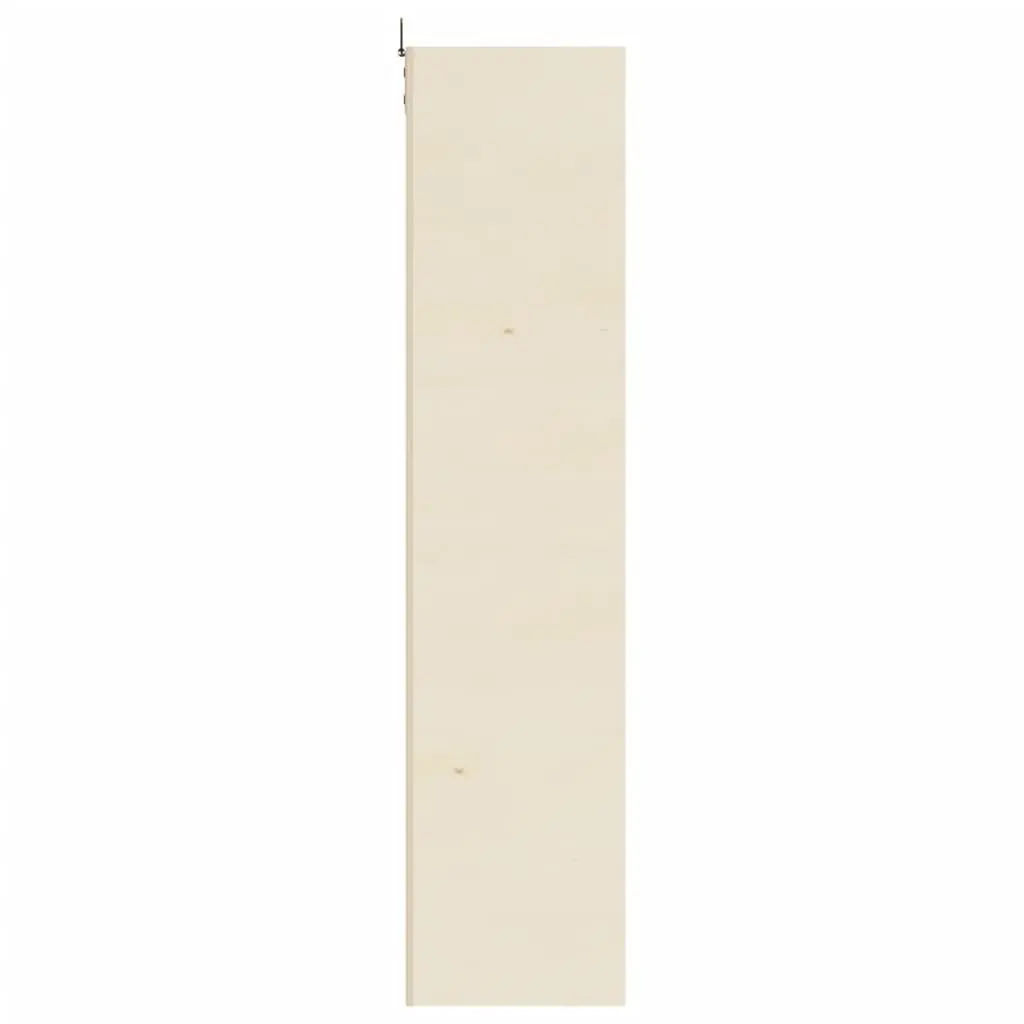 Wooden Wall Mounted Display Cabinet Brown 4 Shelves Plywood