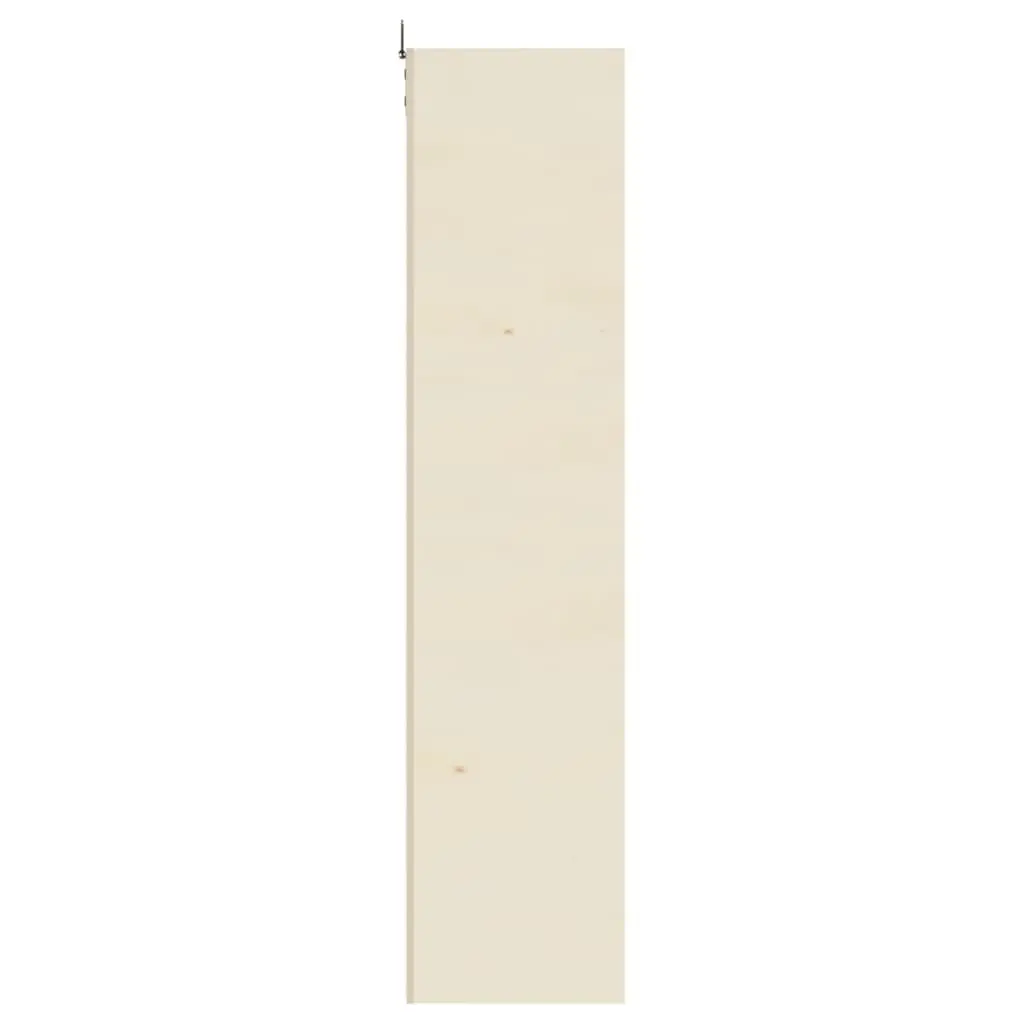 Wooden Wall Mounted Display Cabinet with Doors 4 Shelves Plywood Brown