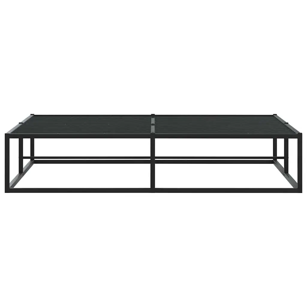 Black Queen Metal Bed Frame with Storage Space