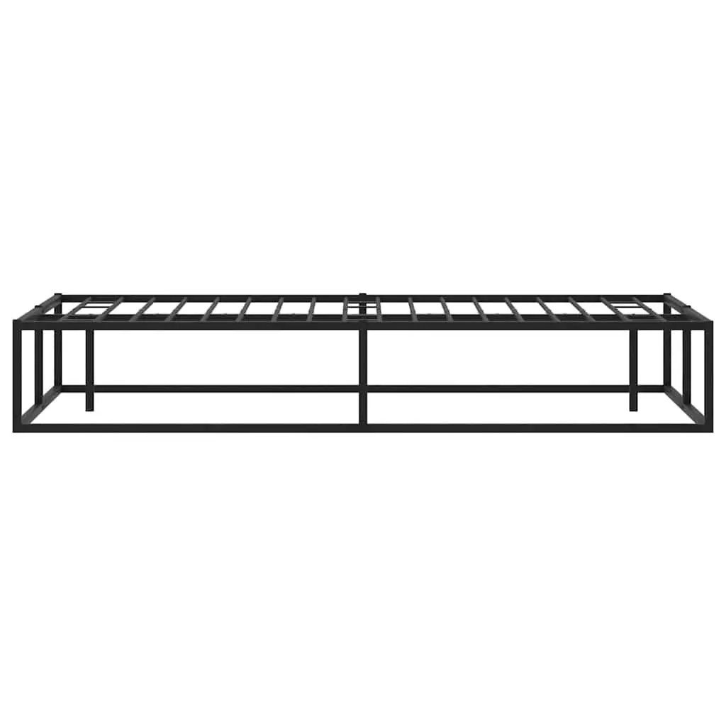 Black Queen Metal Bed Frame with Storage Space