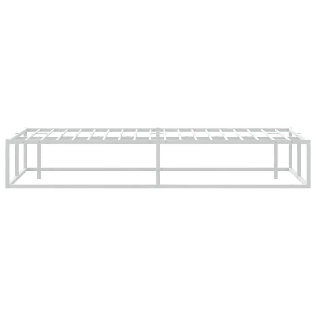 Queen Metal Bed Frame 153x203 cm in White