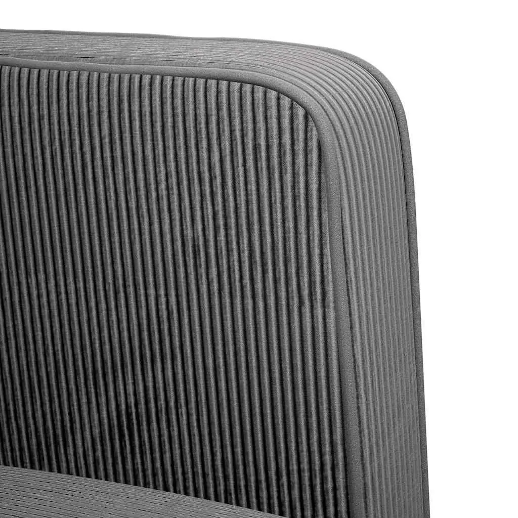 Dark Grey Corduroy Arm Chair with Armrests 54cm