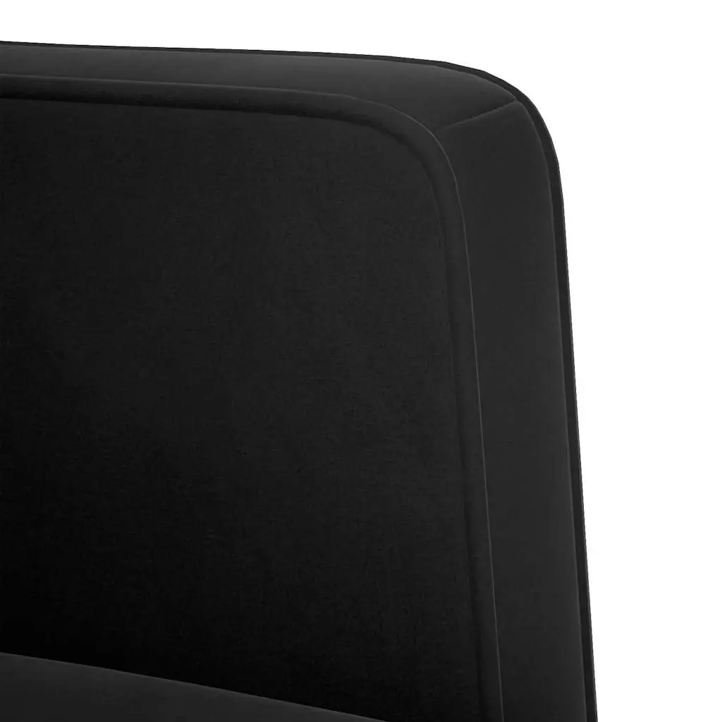 Velvet Loveseat Sofa in Black