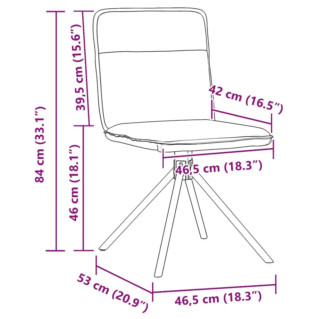 Dining Chairs Grey Fabric Swivel Ergonomic 2 Piece Kitchen Room Seating