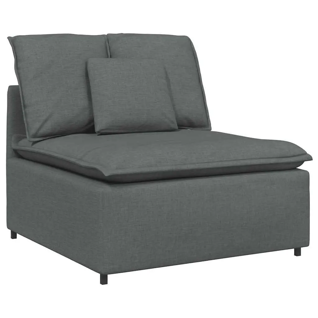 100cm Modular Sofa Centre Module with Cushions in Grey