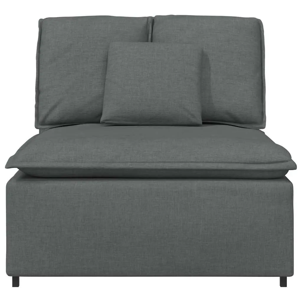 100cm Modular Sofa Centre Module with Cushions in Grey