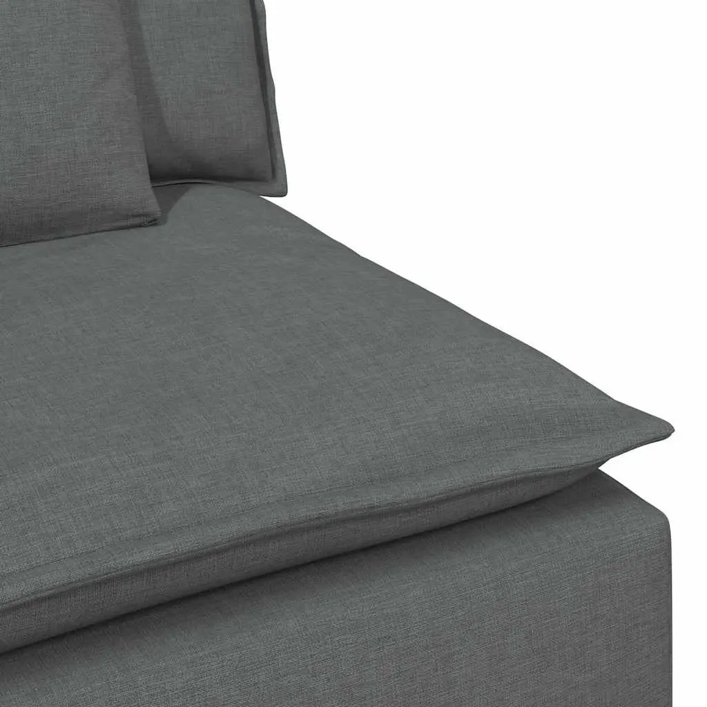100cm Modular Sofa Centre Module with Cushions in Grey