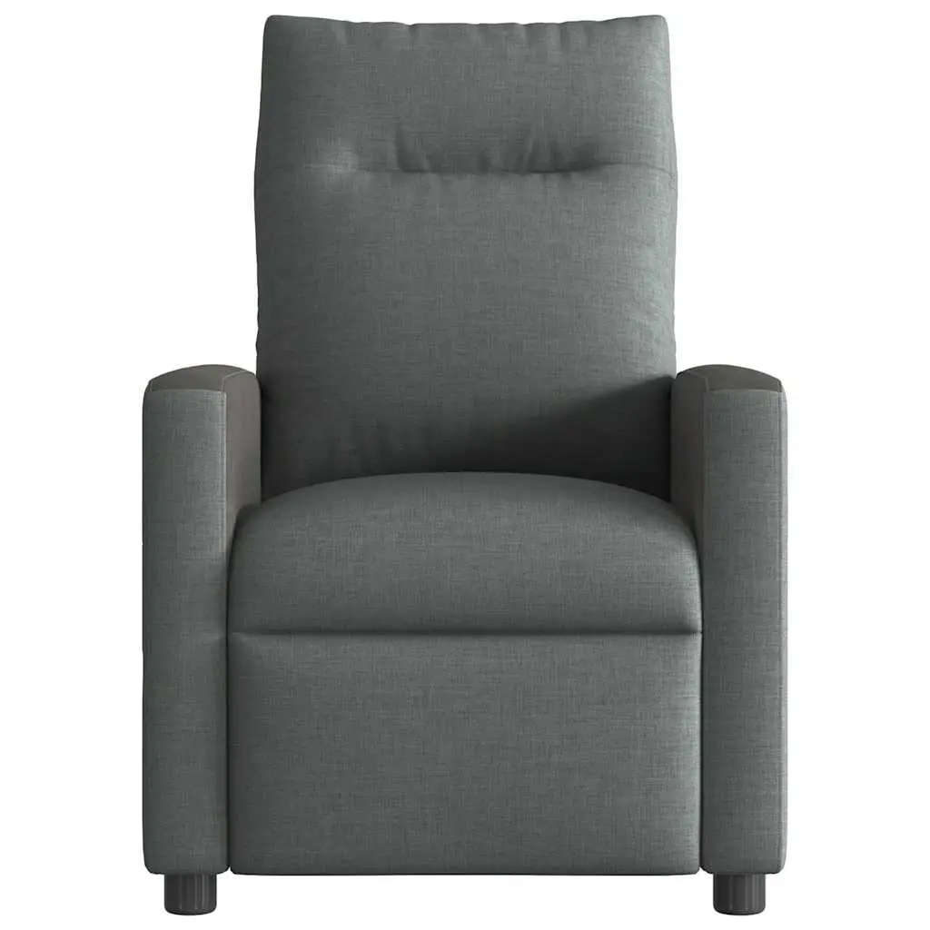Grey Fabric Massage Recliner Chair with Manual Recline