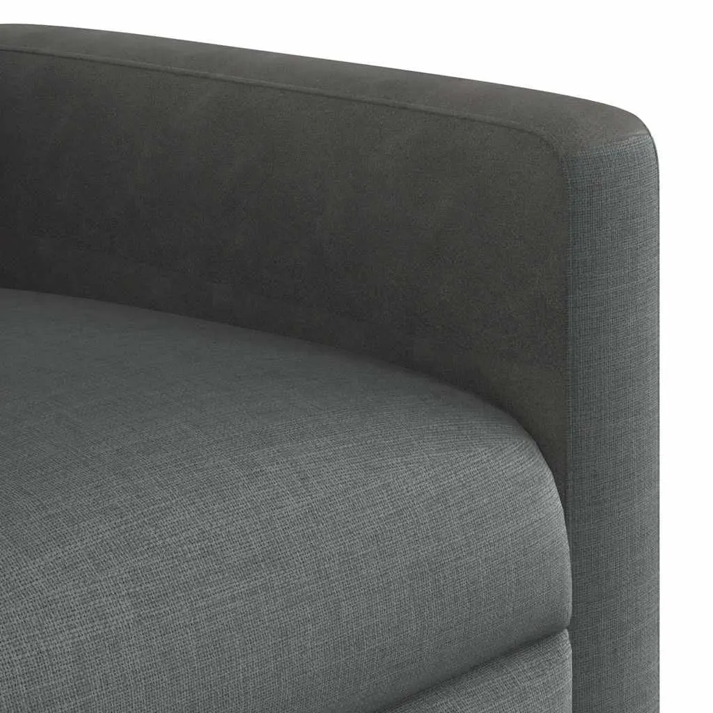 Grey Fabric Massage Recliner Chair with Manual Recline