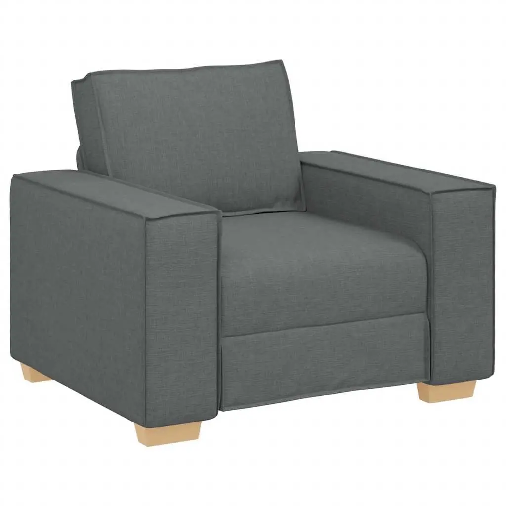 Dark Grey Fabric Sofa Chair for Living Spaces
