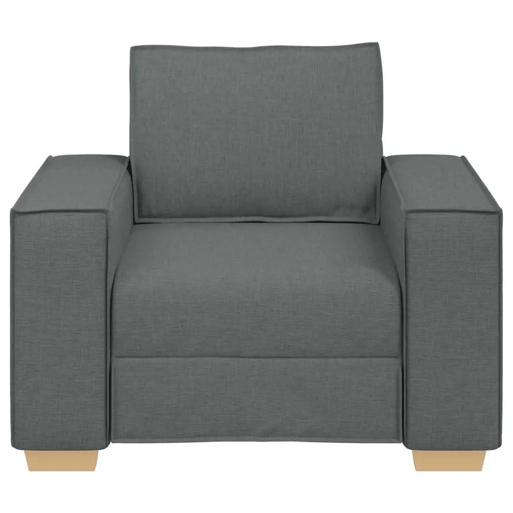 Dark Grey Fabric Sofa Chair for Living Spaces