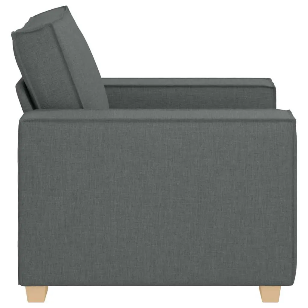 Dark Grey Fabric Sofa Chair for Living Spaces