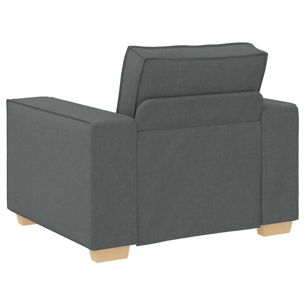 Dark Grey Fabric Sofa Chair for Living Spaces