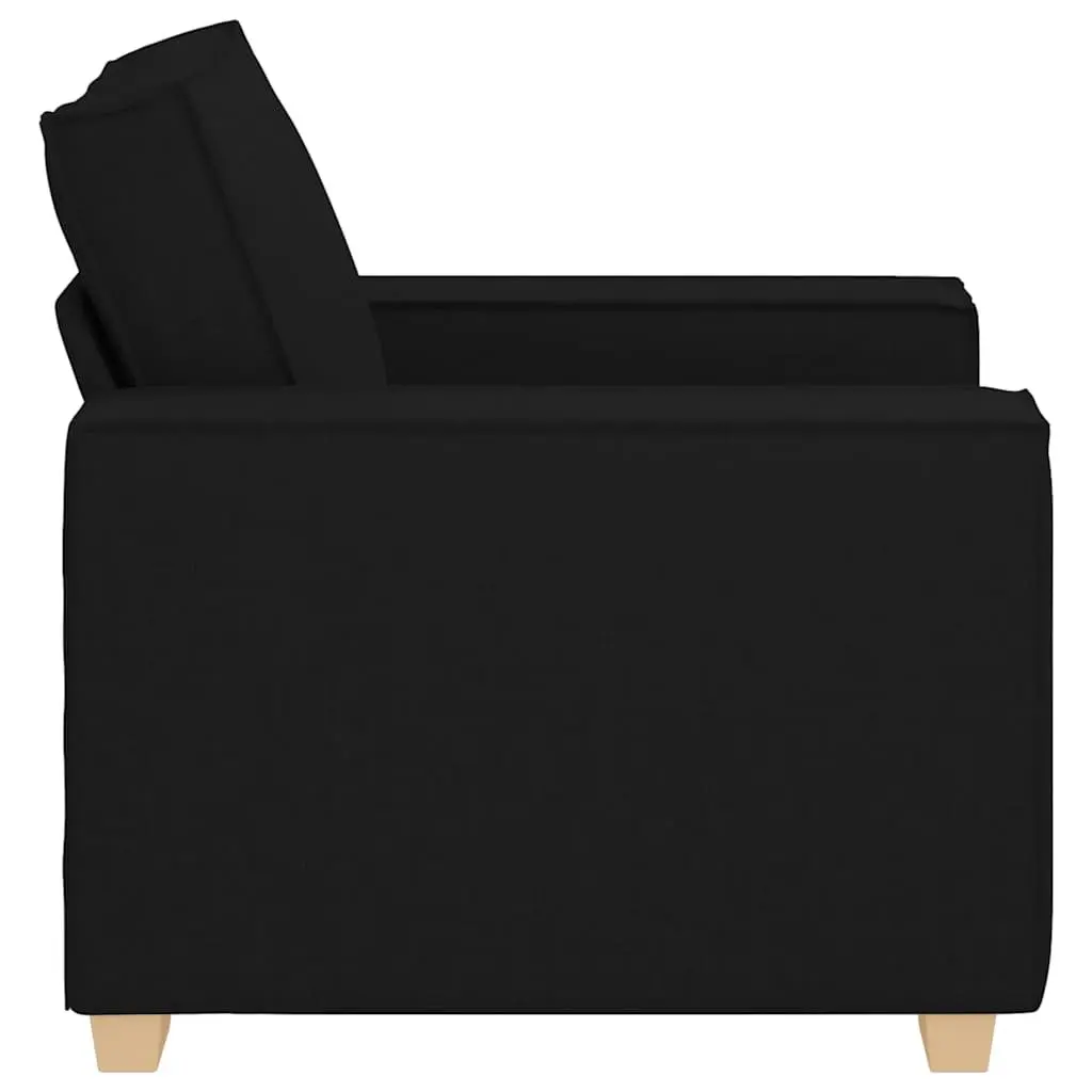 Black Fabric Sofa Chair 100x78x84cm Lounge Seat Living Room Bedroom Armchair