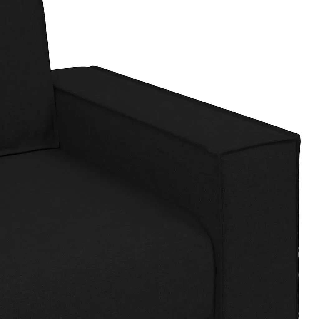 Black Fabric Sofa Chair 100x78x84cm Lounge Seat Living Room Bedroom Armchair