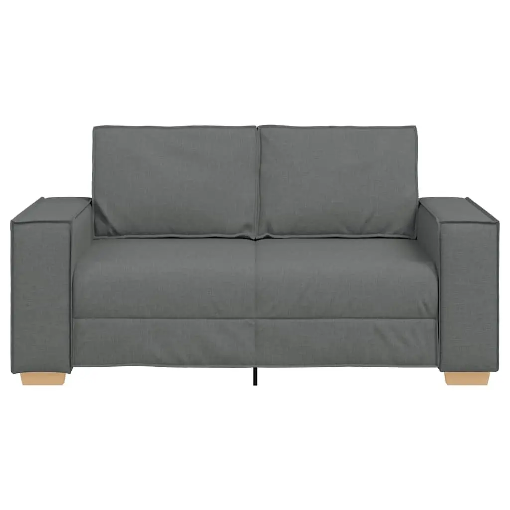 2-Seater Sofa Dark Grey 160x78x84cm Fabric