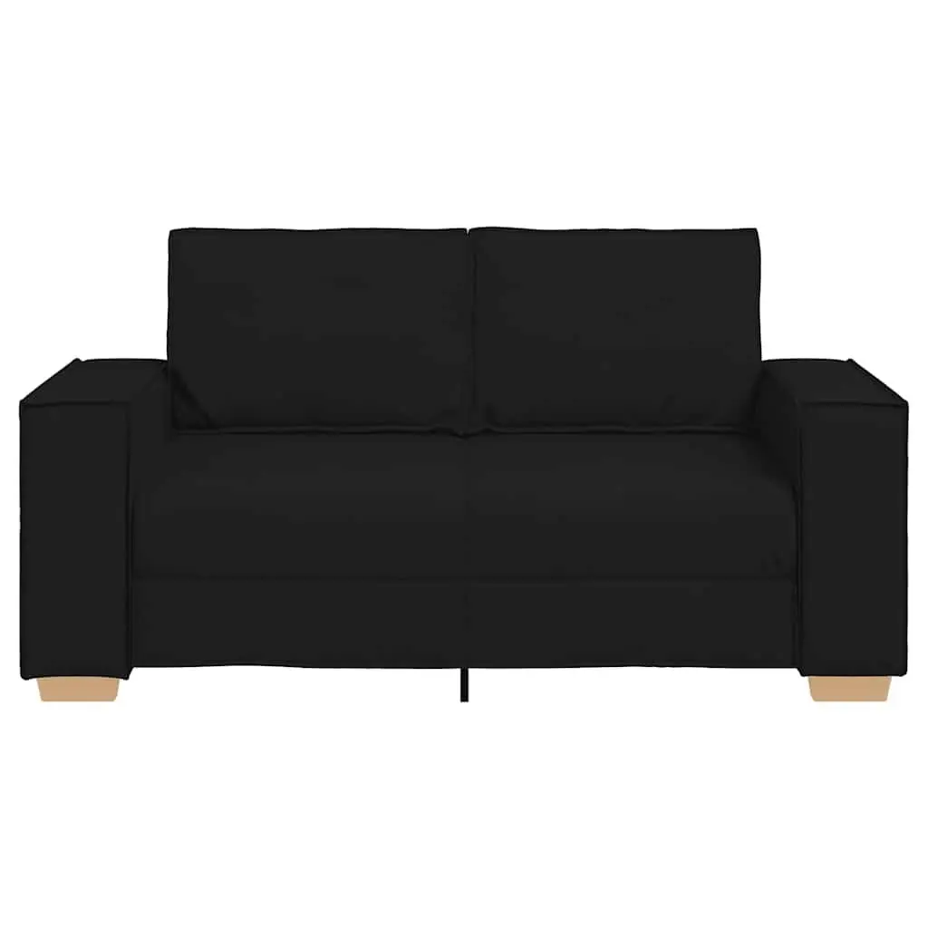 2-Seater Sofa in Black Fabric