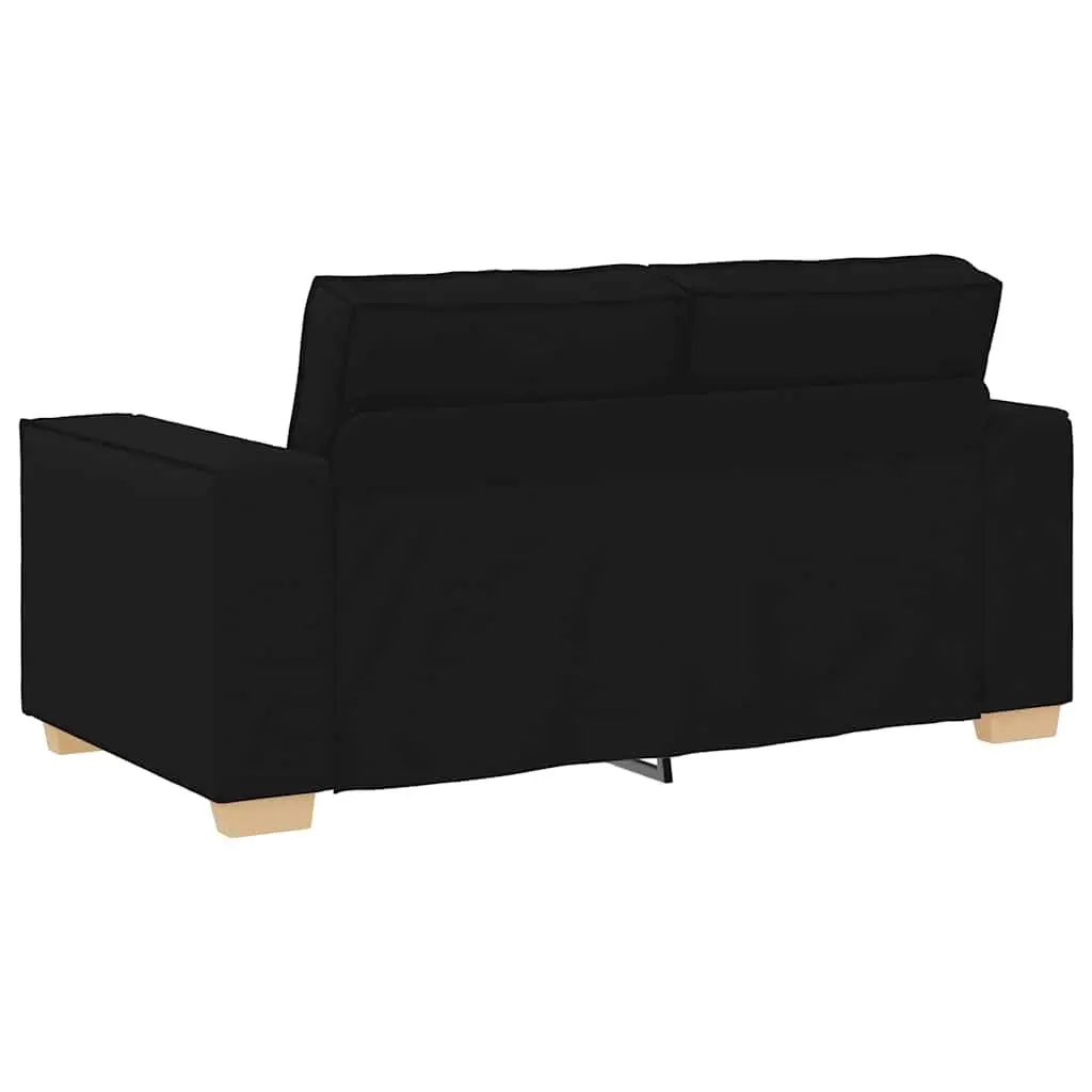 2-Seater Sofa in Black Fabric