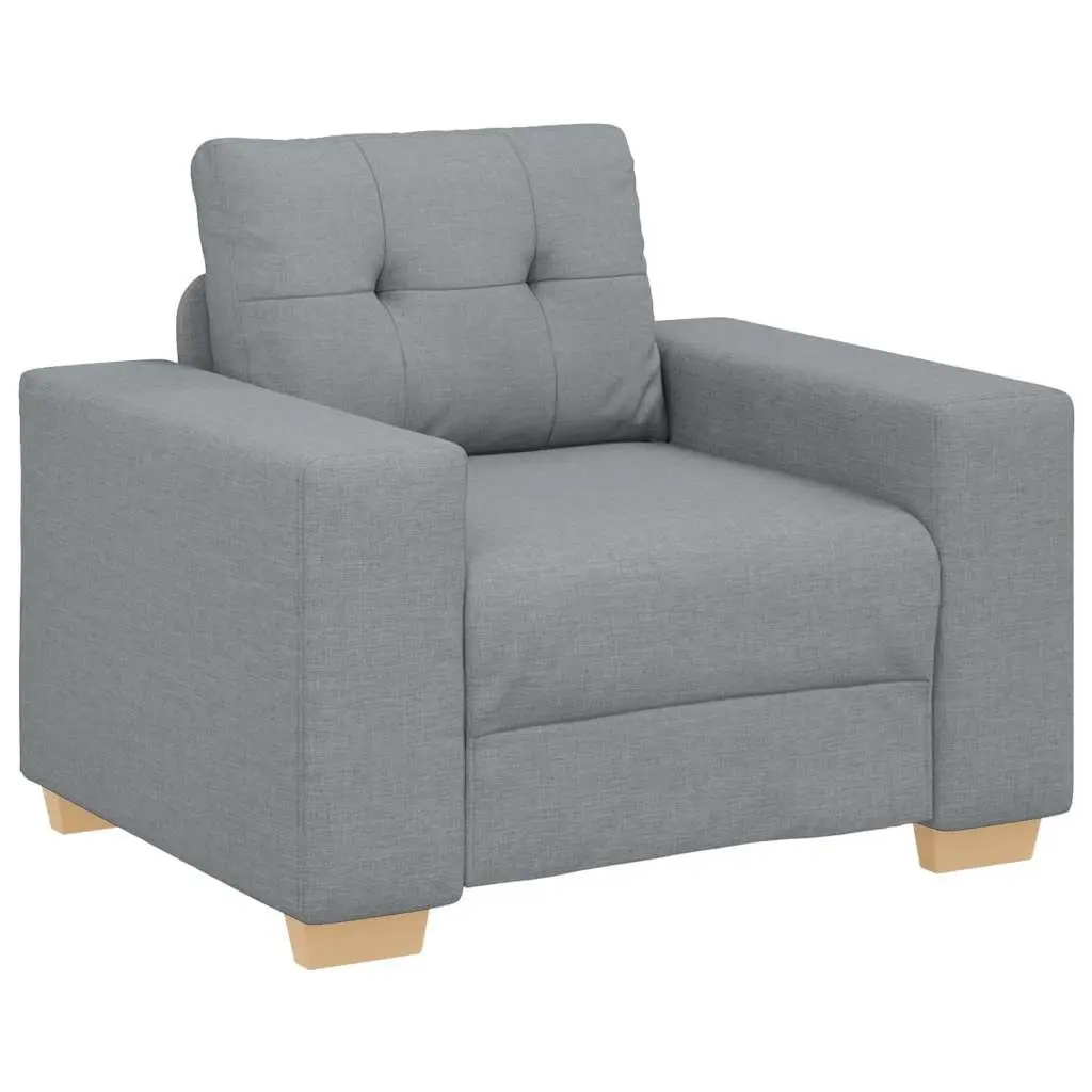 Grey Fabric Sofa Chair for Living Room and Bedroom