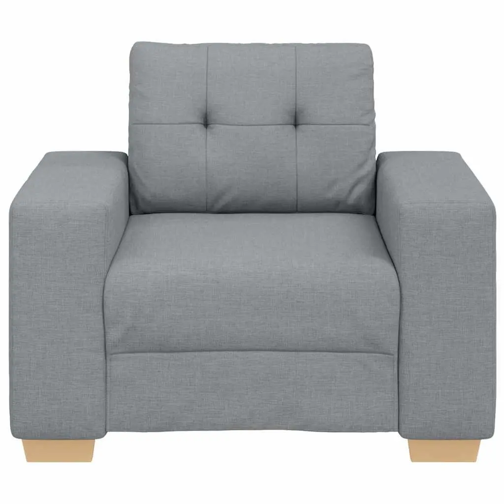 Grey Fabric Sofa Chair for Living Room and Bedroom