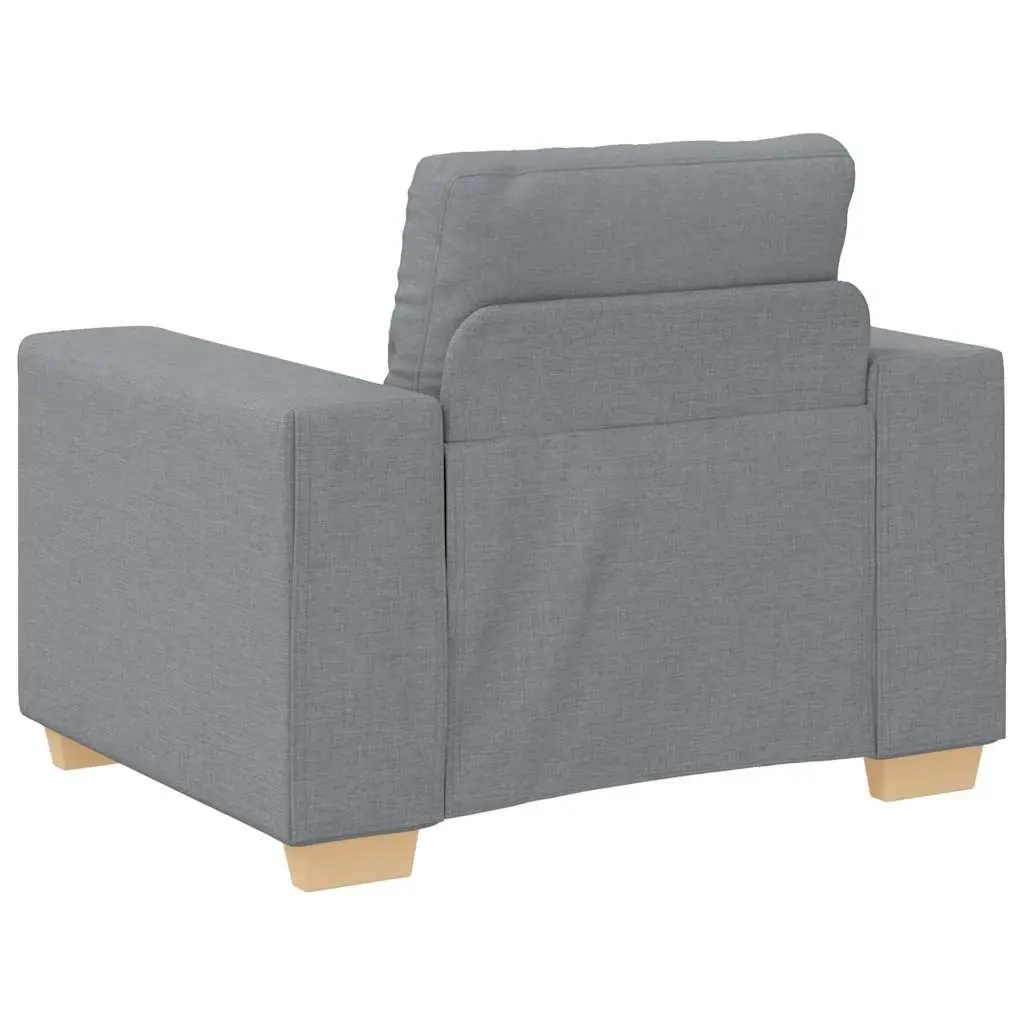 Grey Fabric Sofa Chair for Living Room and Bedroom