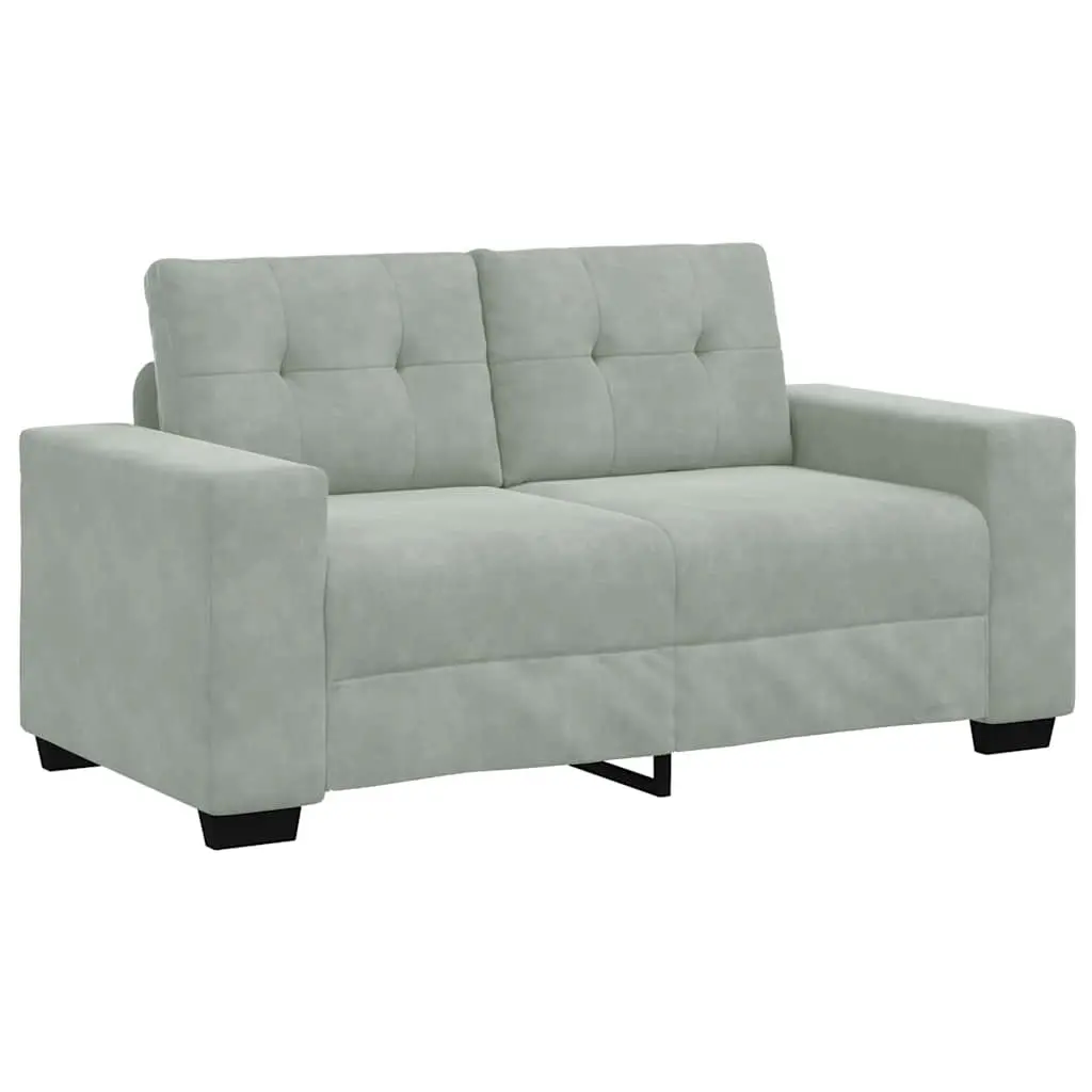 Loveseat Sofa Grey 160x77x82cm Modern Living Room Furniture Two Seater Couch