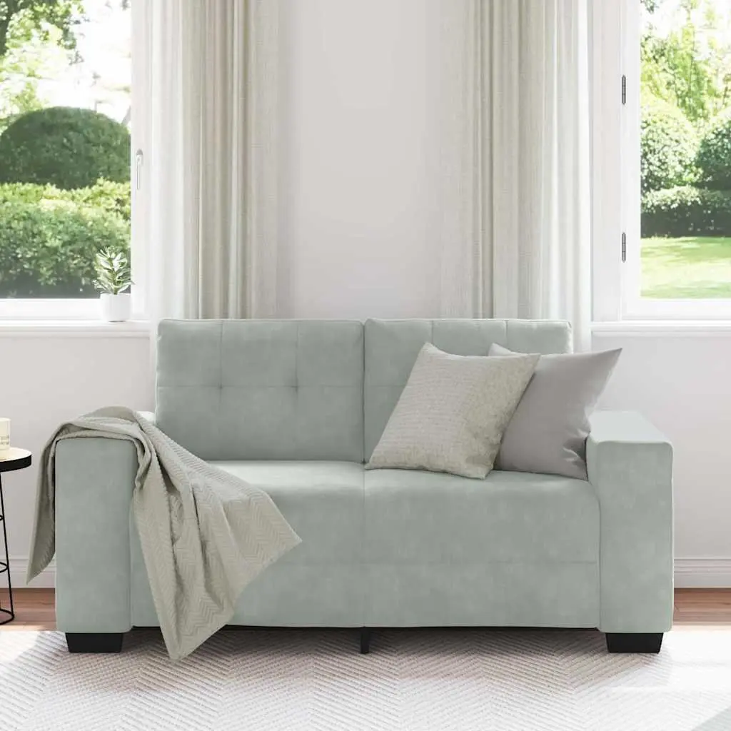 Loveseat Sofa Grey 160x77x82cm Modern Living Room Furniture Two Seater Couch