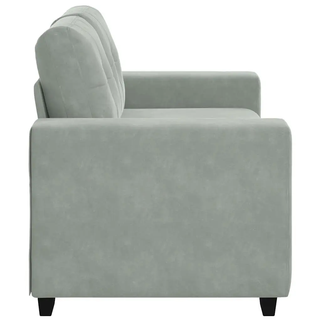 Loveseat Sofa Grey 160x77x82cm Modern Living Room Furniture Two Seater Couch