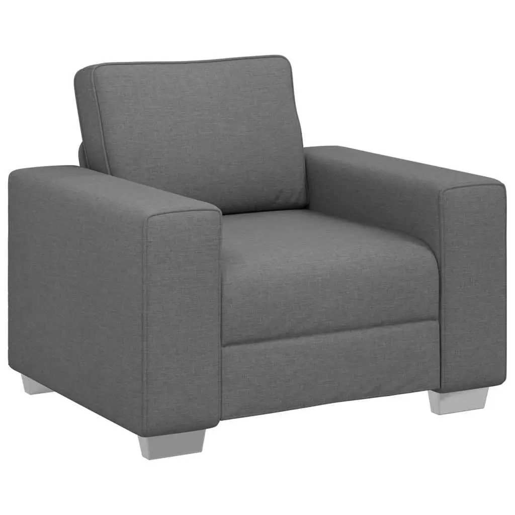 Grey Fabric Lounge Chair for Living Rooms