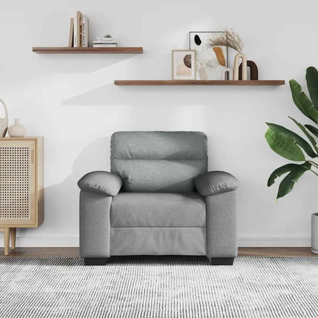 Grey Fabric Lounge Chair for Living Spaces