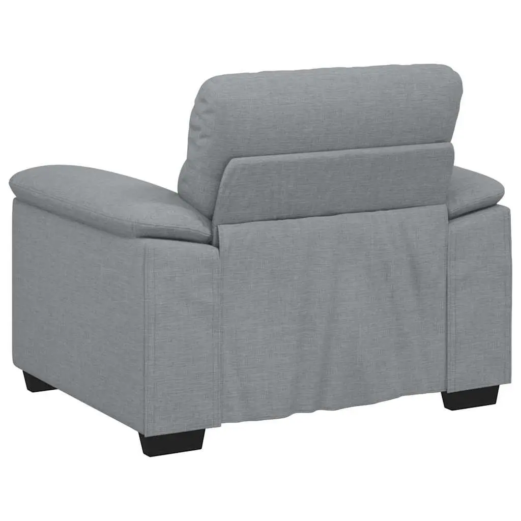 Grey Fabric Lounge Chair for Living Spaces