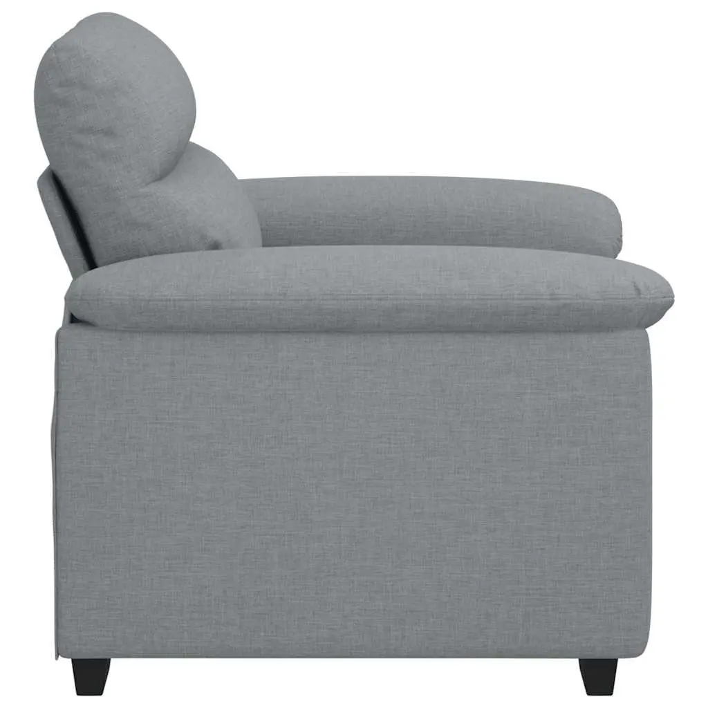 Grey Fabric Lounge Chair for Living Spaces