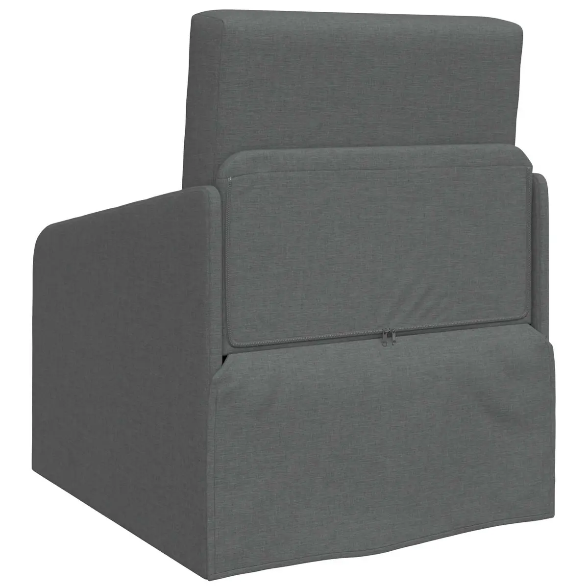 Sofa Bed Grey 65 x 80 x 83 cm Modern Floor Furniture Convertible Fabric Living