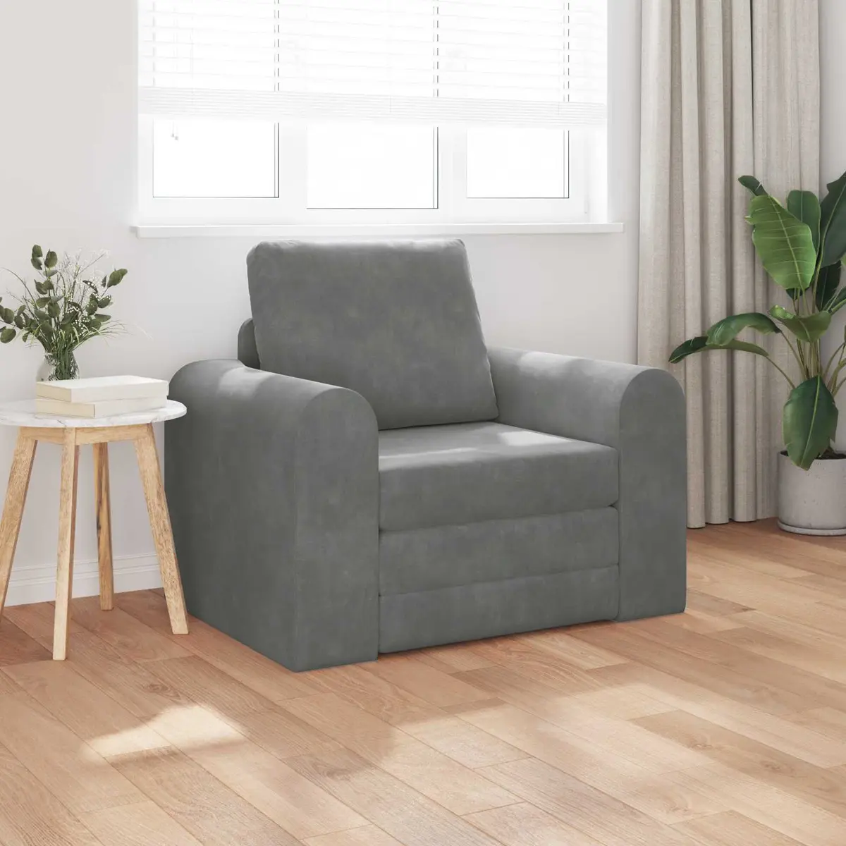 Grey Velvet Sofa Bed for Comfort and Style