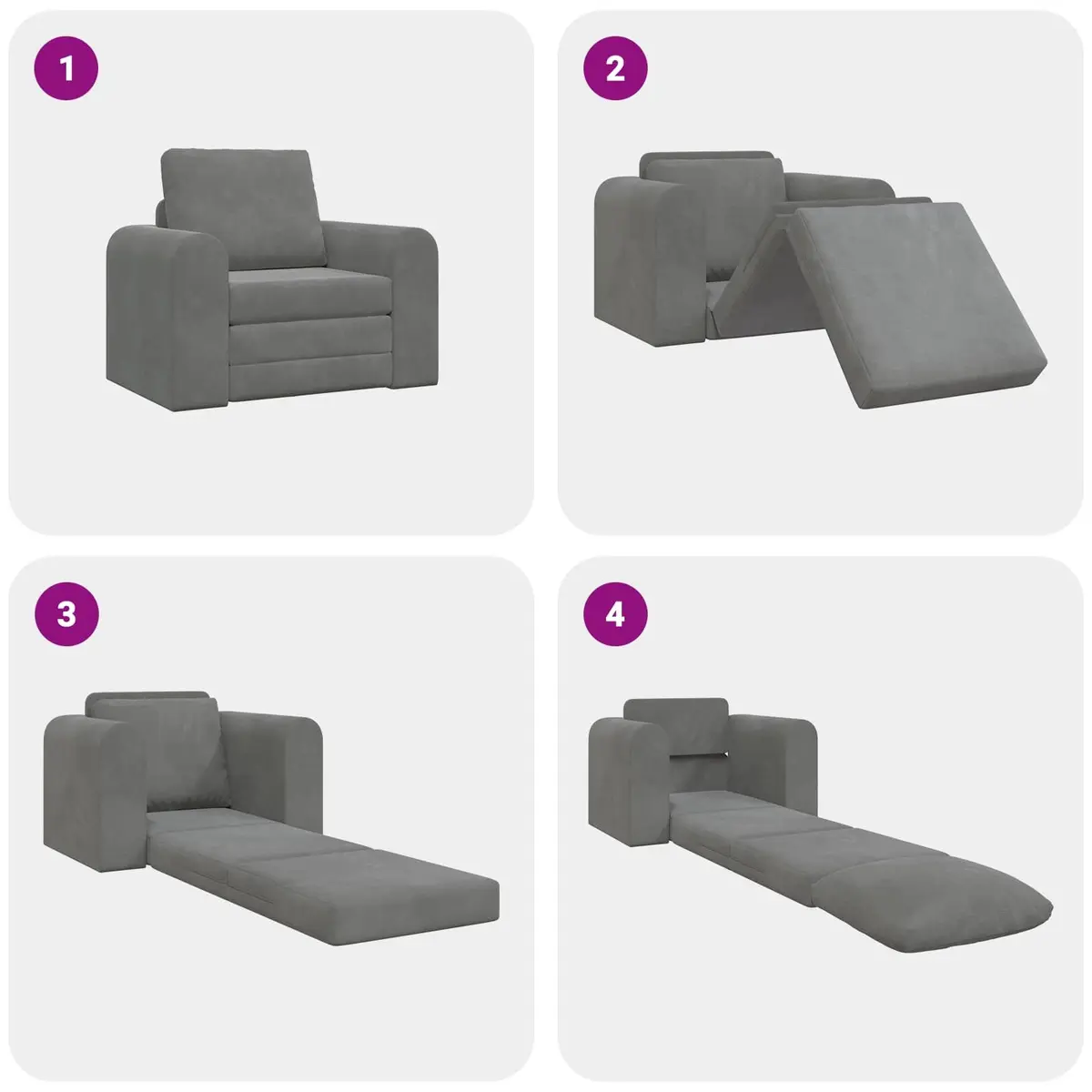 Grey Velvet Sofa Bed for Comfort and Style