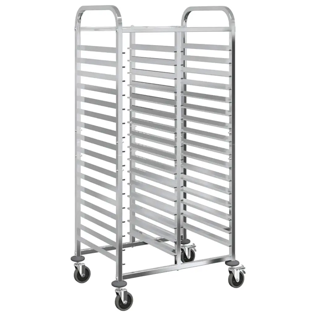 Tray Trolley Stainless Steel 75 x 55 x 162.5 cm Kitchen Catering