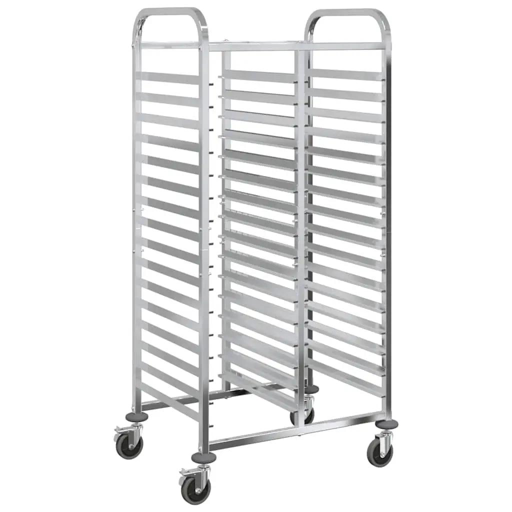 Tray Trolley Stainless Steel 75 x 55 x 162.5 cm Kitchen Catering