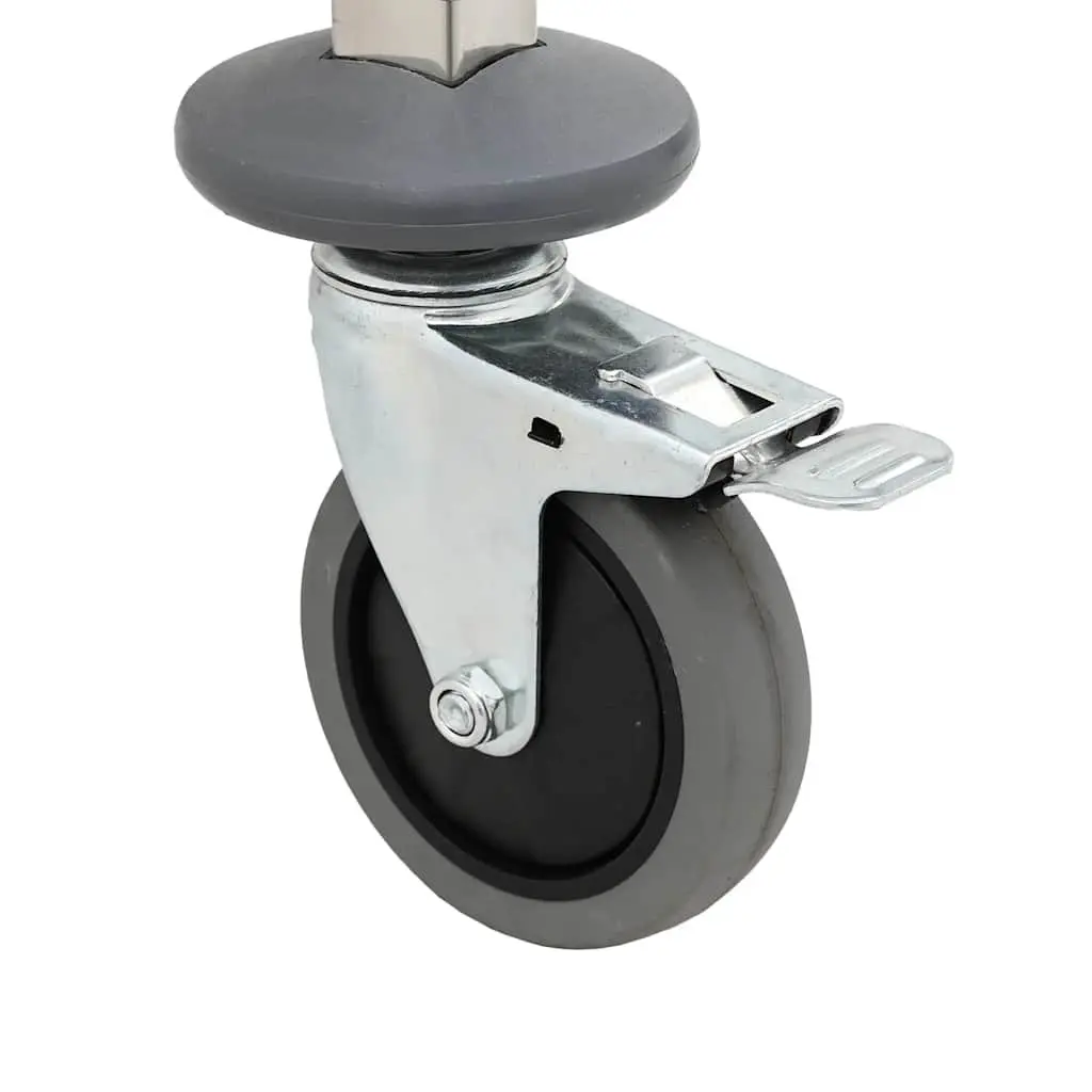 Stainless Steel Kitchen Trolley with 6 GN Container Slots 39x55x87 cm Catering