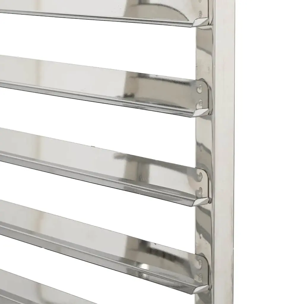 Stainless Steel Kitchen Trolley with 6 GN Container Slots 39x55x87 cm Catering
